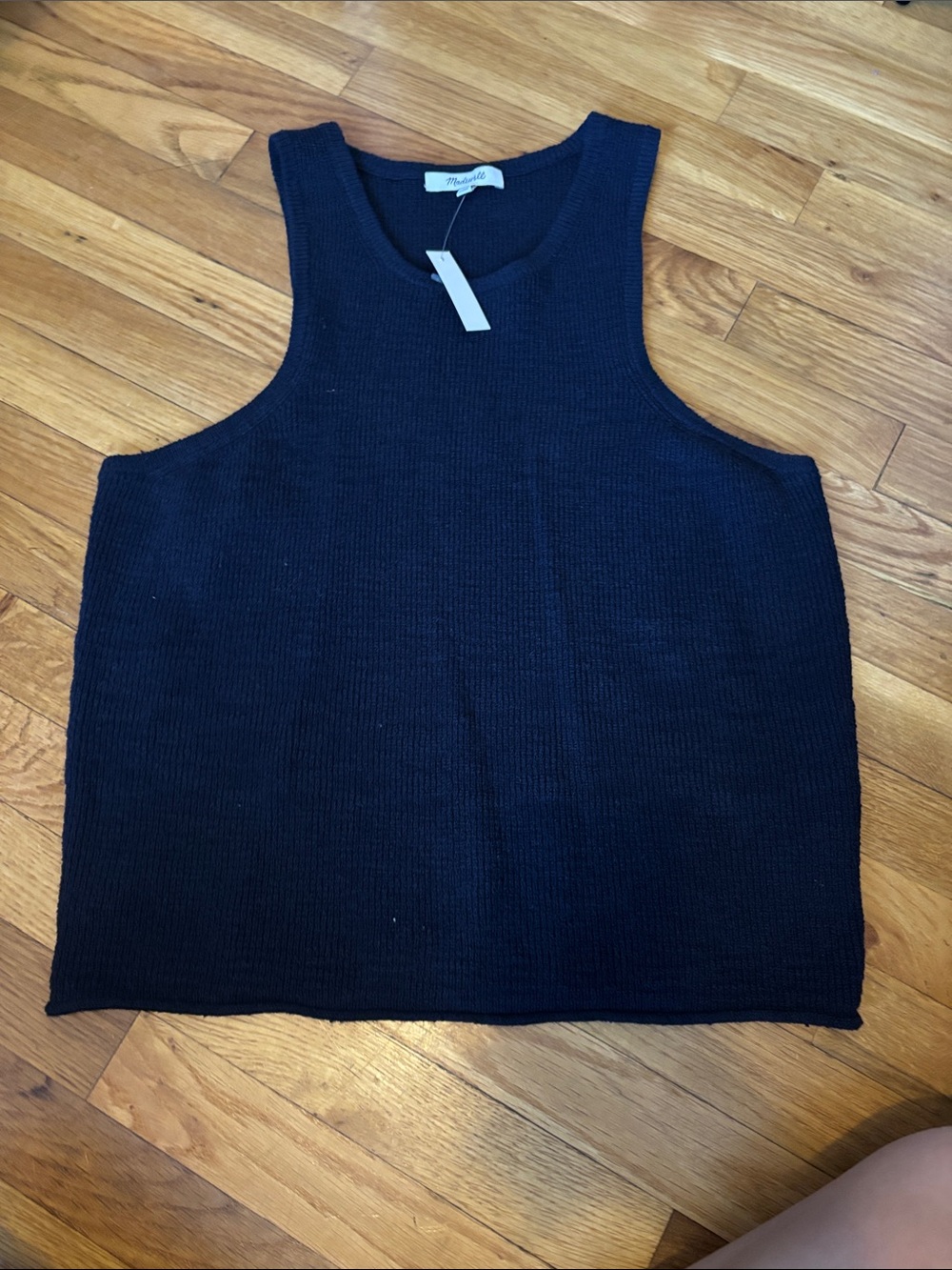 Madewell Black Knit Tank Top